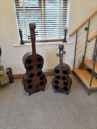 Cello shaped wine rack bottle - cello,