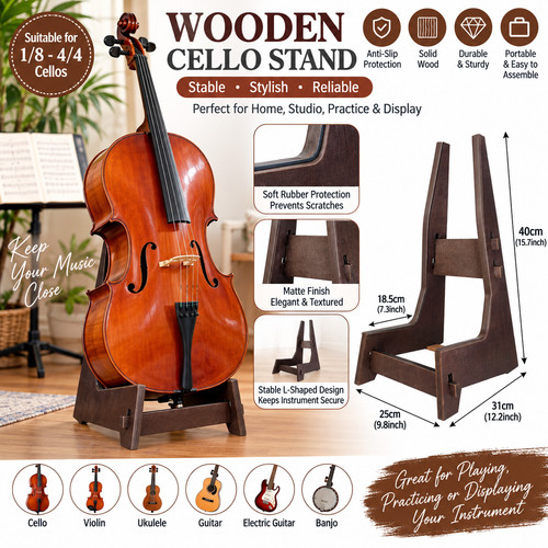 40cmwooden cello floor art - cello,