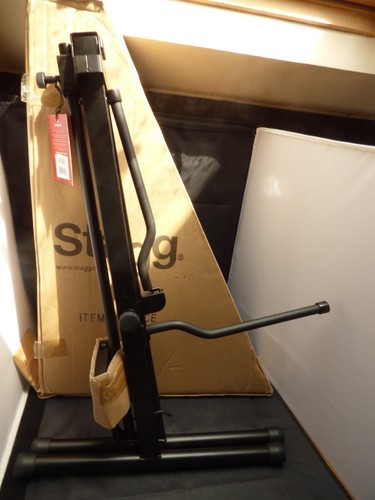 New stagg cello - new., stand.