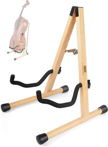 Frame cello stand with - a-frame, bow