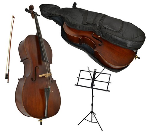 Size student cello set - 1/2,